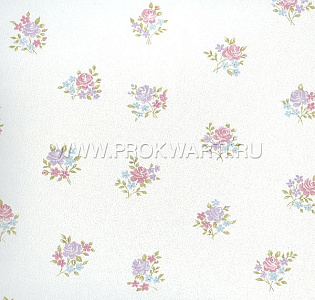 Aura Floral Themes G23275 для спальни для гостиной для загородного дома для комнаты белый