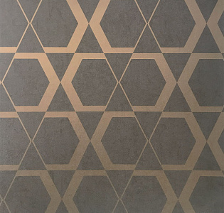 Atlas Wallcoverings Carte Blanche 607-4 для кабинета для комнаты для прихожей шоколадный золотой