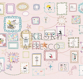 Affresco Сказки Affresco ZK674-COL2 для детской розовый