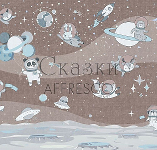 Affresco Сказки Affresco ZK672-COL3 для детской коричневый