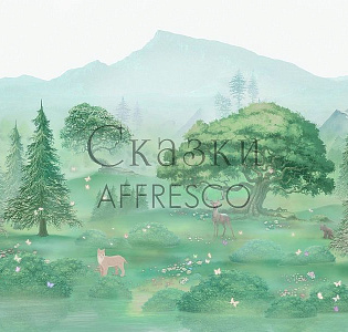 Affresco Сказки Affresco ID615-COL2 для детской зеленый