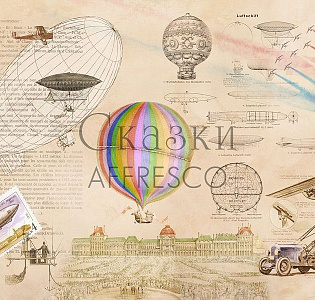 Affresco Сказки Affresco AF676-COL1 для детской бежевый