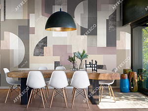 Affresco Fine Art RE929-COL1 для кабинета для комнаты для прихожей бежевый серый коричневый