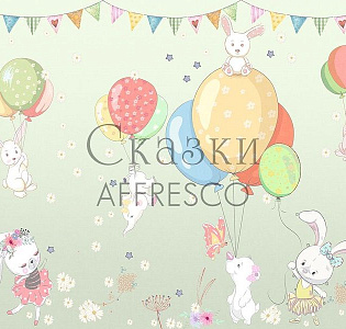 Affresco Сказки Affresco SN623-COL4 для детской зеленый