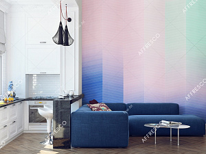 Affresco Fine Art RE802-COL1 для спальни для гостиной для кабинета для комнаты розовый голубой зеленый разноцветный