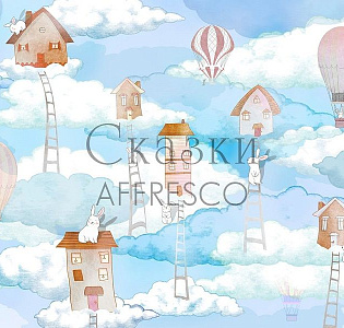 Affresco Сказки Affresco ID641-COL3 для детской голубой