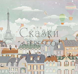 Affresco Сказки Affresco ZK643-COL3 для детской серый