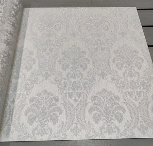 Sirpi Italian Damask 60016 для спальни для гостиной для кабинета для загородного дома для комнаты серый светло-серый