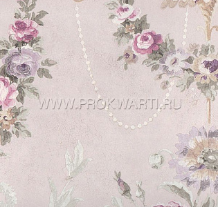 KT Exclusive Parisian Florals FV61019 для спальни для гостиной для загородного дома для комнаты сиреневый