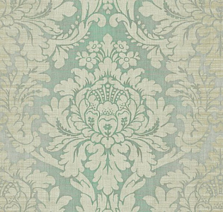 Seabrook Damask Folio DF30408 для спальни для гостиной для кабинета для загородного дома для комнаты бирюзовый