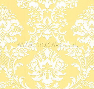 Aura Stripes & Damasks SD25650 для спальни для гостиной для кабинета для загородного дома для комнаты желтый