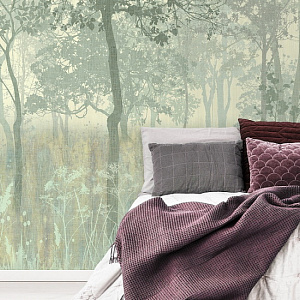 Affresco Dream Forest AB52-COL1 для спальни для гостиной для загородного дома для комнаты бежевый фисташковый