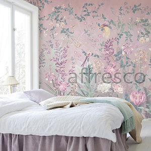 Affresco Exclusive AB300-COL2 для спальни для гостиной для загородного дома для комнаты розовый сиреневый бирюзовый