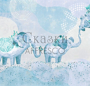 Affresco Сказки Affresco ML654-COL2 для детской синий голубой