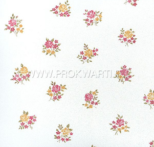 Aura Floral Themes G23272 для спальни для гостиной для загородного дома для комнаты белый