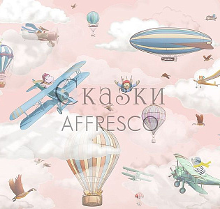 Affresco Сказки Affresco ID629-COL2 для детской розовый