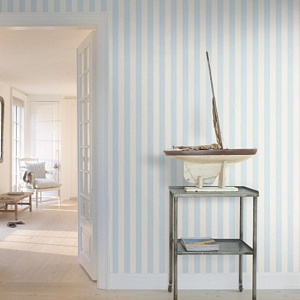 Aura Stripes@Home 580332 для кабинета для загородного дома для комнаты для прихожей белый голубой