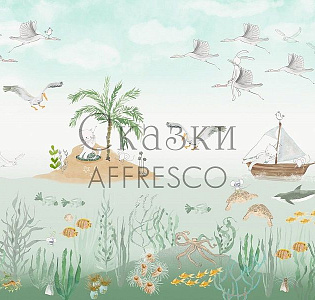 Affresco Сказки Affresco NL671-COL3 для детской зеленый