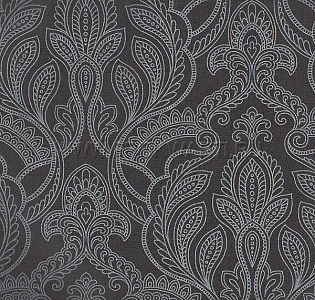 Aura Vintage Damasks G34144 для спальни для гостиной для кабинета для загородного дома для комнаты черный