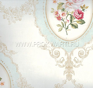 Architector French Cameo FL91702 для спальни для гостиной для кабинета для загородного дома для комнаты голубой