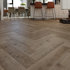 Evofloor Parquet Click SPC ламинат HP 0271 Parquet Chestnut (Каштан) бежевый серо-бежевый коричневый