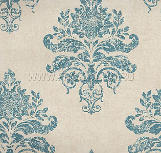 Aura Vintage Damasks G34155 для спальни для гостиной для кабинета для загородного дома для комнаты голубой