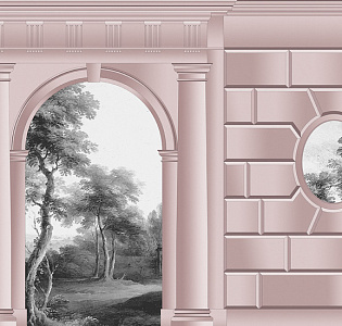 CO.DE Co.De 01 бесшовный шёлк на флизелине C1802 RW для спальни для гостиной для кабинета для загородного дома для комнаты бежевый розовый