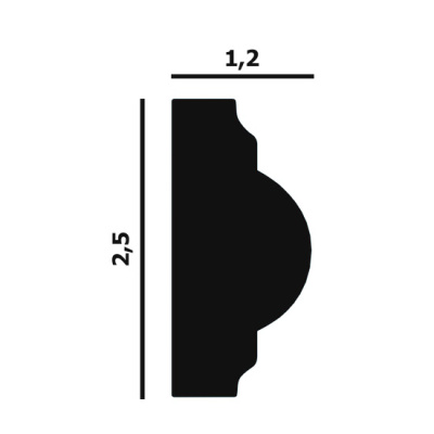 Молдинг P35F гибкий