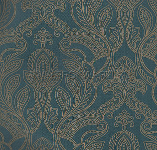 Aura Vintage Damasks G34142 для спальни для гостиной для кабинета для загородного дома для комнаты синий