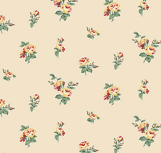 Aura English Florals G34349 для спальни для гостиной для загородного дома для комнаты персиковый