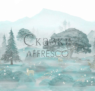 Affresco Сказки Affresco ID615-COL3 для детской голубой бирюзовый