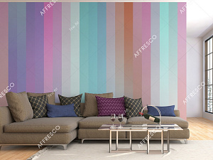Affresco Fine Art RE858-COL4 для кабинета для загородного дома для комнаты для прихожей сиреневый бирюзовый разноцветный