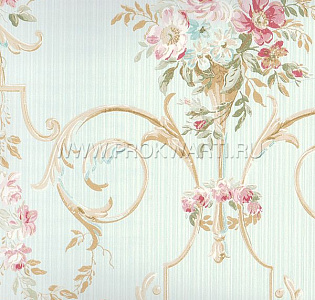 KT Exclusive Parisian Florals FV60512 для спальни для гостиной для загородного дома для комнаты бирюзовый