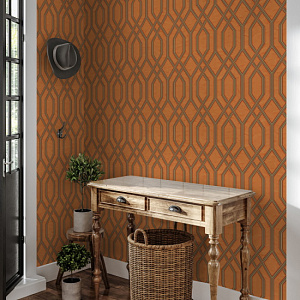AdaWall Vera 1502-4 для кухни для спальни для гостиной для кабинета для загородного дома для комнаты для прихожей оранжевый