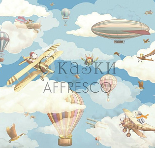 Affresco Сказки Affresco ID629-COL1 для детской голубой