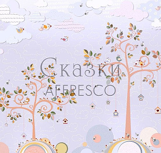 Affresco Сказки Affresco AH651-COL3 для детской сиреневый