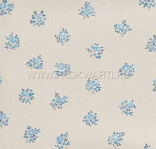 Aura Floral Themes G23270 для спальни для гостиной для загородного дома для комнаты голубой