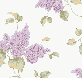 Aura English Florals G34319 для спальни для гостиной для загородного дома для комнаты сиреневый