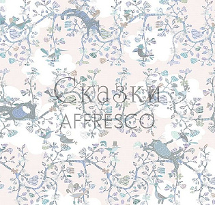 Affresco Сказки Affresco ZK659-COL3 для детской розовый сиреневый