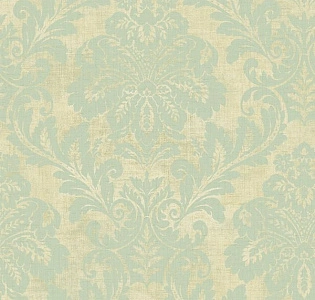 Seabrook Damask Folio DF30008 для спальни для гостиной для кабинета для загородного дома для комнаты зеленый