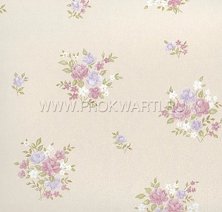 Aura Floral Themes G23232 для спальни для гостиной для загородного дома для комнаты бежевый