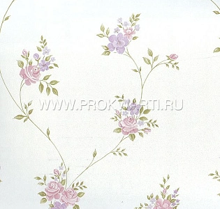 Aura Floral Themes G23243 для спальни для гостиной для загородного дома для комнаты сиреневый