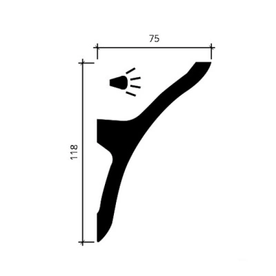 Карниз 1.50.623 гибкий для скрытого освещения