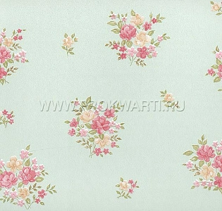 Aura Floral Themes G23236 для спальни для гостиной для загородного дома для комнаты мятный